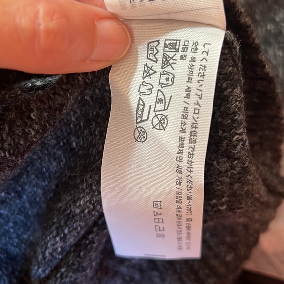 NWT A&F black/gray cardigan sweater size XL - Picture 10 of 10